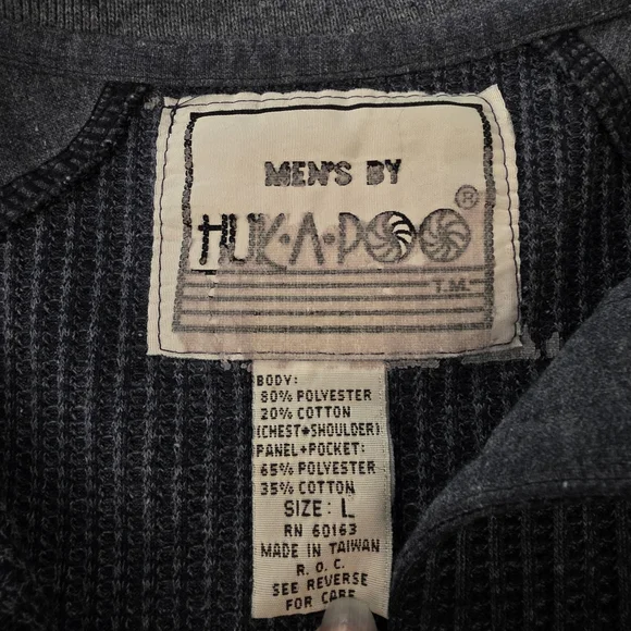 Vintage Huk-A-Poo Ribbed Knit Collared Airplane Sweater- L - Picture 2 of 12